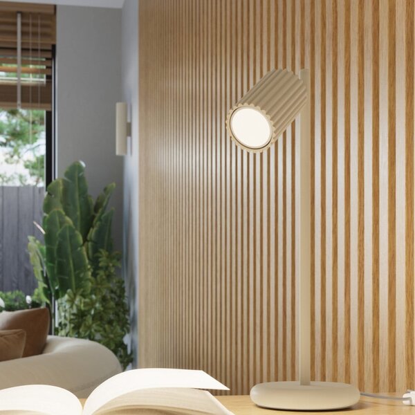 Kremno bela stenska svetilka Gleam – Nice Lamps