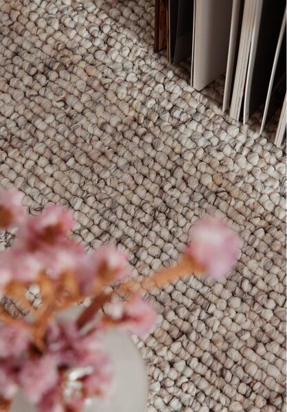 Siva/kremno bela pralna preproga 120x170 cm Rocco Dark Cream – Elle Decoration
