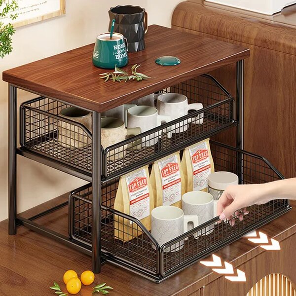 Shelfglide™ Dvoetažni Regal Z Izvlečnimi Košarami, Bela