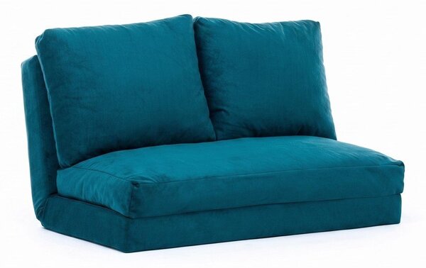 Modrozelena raztegljiva sedežna garnitura 120 cm Taida – Balcab Home