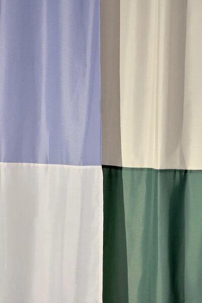 HAY Zavesa za prho HAY Check 180 x 200 cm