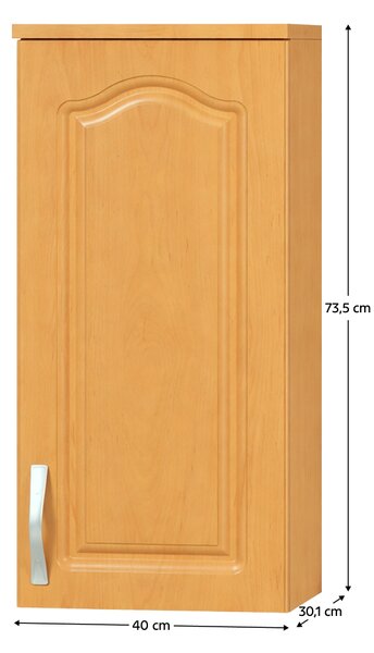 KONDELA Zgornja omara, jelša, LORA MDF NEW KLASIK W40/735