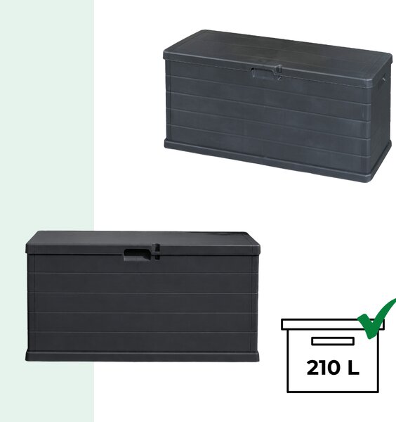 Škatla za shranjevanje OMEGA, 210L, 117x38x56cm, antracit I.P.A.E-Progarden