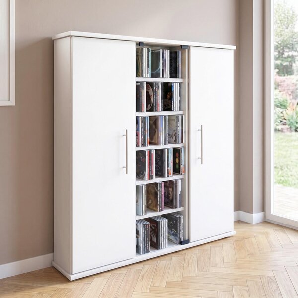 REGAL ZA CD-JE 86/91,5/18 cm bela