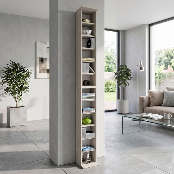 REGAL ZA CD-JE 21/183/20 cm barve hrasta