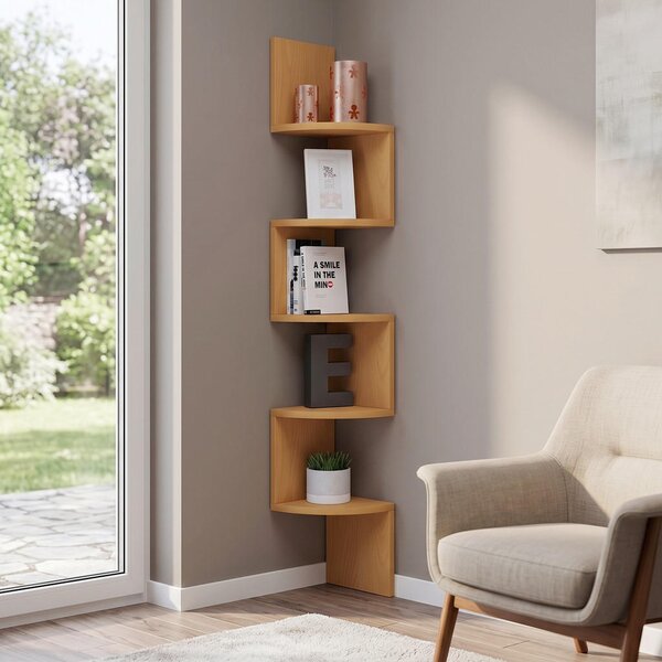 KOTNI REGAL 19,6/123,6/19,6 cm barve bukve