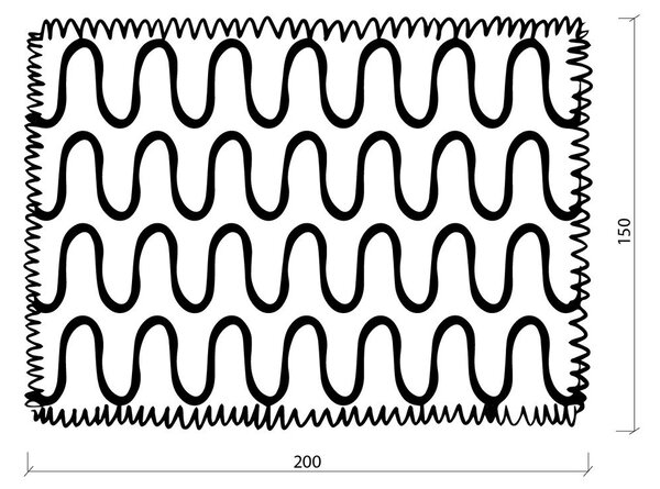 Oranžna odeja 150x200 cm Swirl – noo.ma