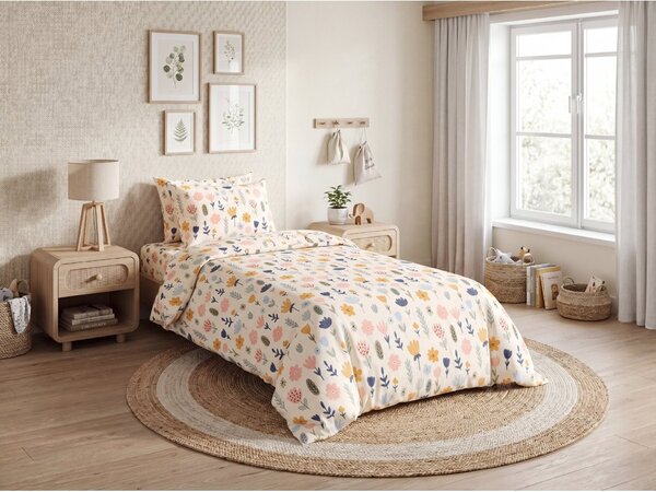 Posteljnina iz renforcé bombaža FLORI DREAM barvna Dimenzije posteljnine: 70 x 90 cm | 140 x 200 cm