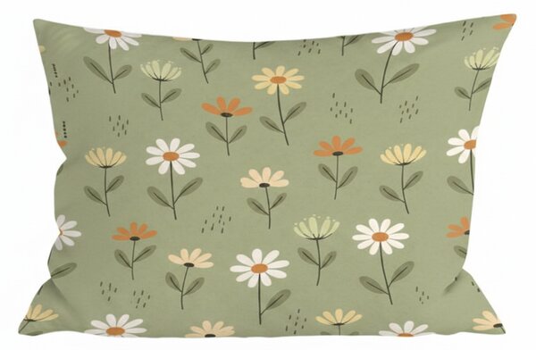Bombažna prevleka za blazino FLORAL NEST 40x60 cm, zelena