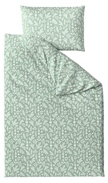 Posteljnina iz polibombaža ARBORA zelena Dimenzije posteljnine: 70 x 90 cm | 140 x 200 cm