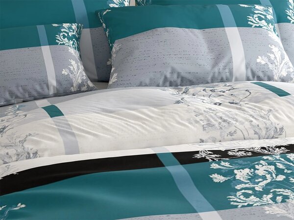 Polibombažna posteljnina LUXURY turkizna Dimenzije posteljnine: 70 x 90 cm | 140 x 200 cm
