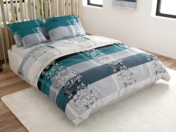 Polibombažna posteljnina LUXURY turkizna Dimenzije posteljnine: 70 x 90 cm | 140 x 200 cm