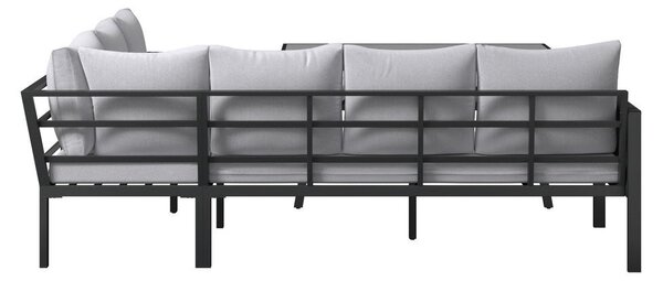 JEDILNA LOUNGE GARNITURA tkanina aluminij