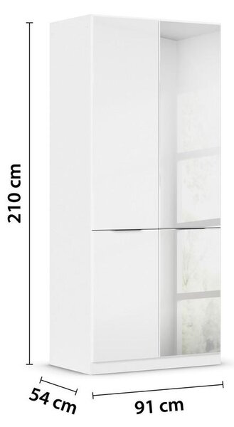 Modern Living Omara Za Oblačila Max, Bela