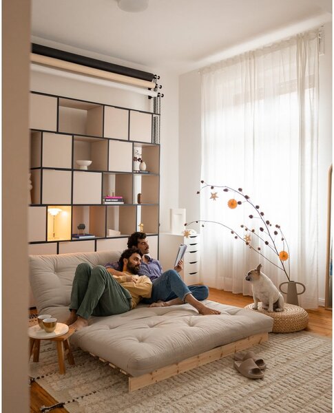 Oranžna/bakrena raztegljiva sedežna garnitura 140 cm Roots – Karup Design