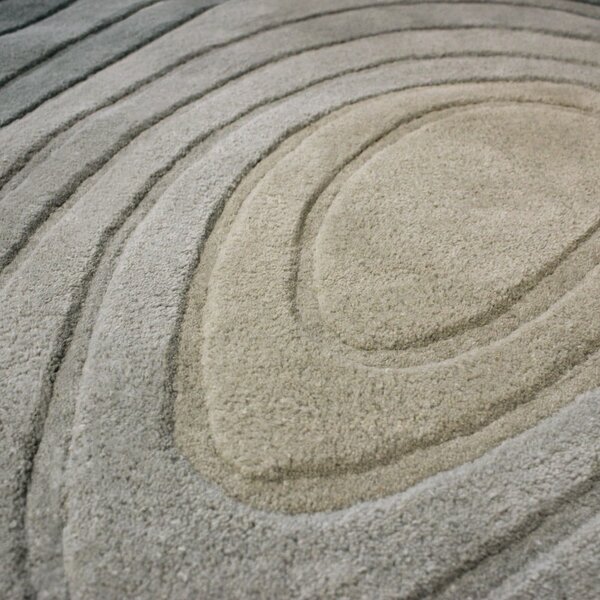 Modra volnena preproga 160x230 cm Puddle Ombre Wool – Flair Rugs