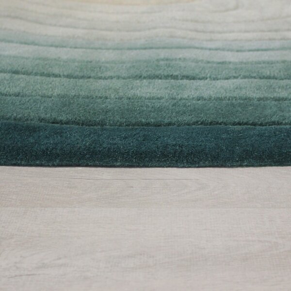 Modra volnena preproga 160x230 cm Puddle Ombre Wool – Flair Rugs