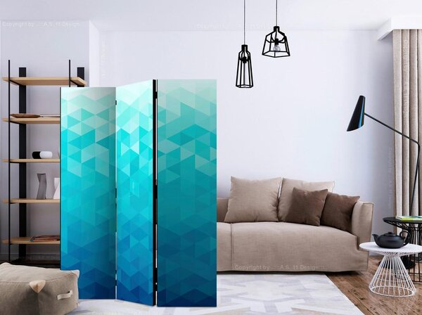 Artgeist Paravan Azure Pixel, 3-Delni, Dvostranski