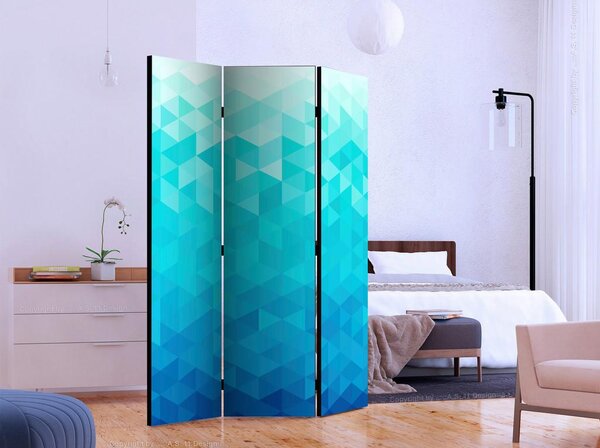 Artgeist Paravan Azure Pixel, 3-Delni, Dvostranski
