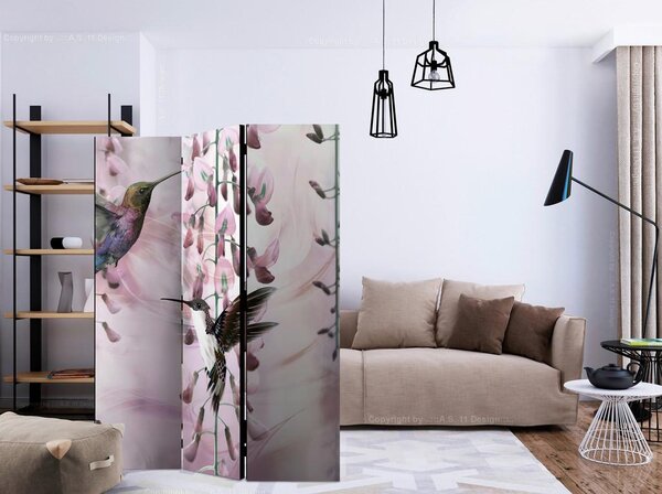 Artgeist Paravan Flying Hummingbirds, 3-Delni, Dvostranski