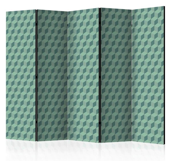 Artgeist Paravan Monochromatic Cubes I, 5-Delni, Dvostranski