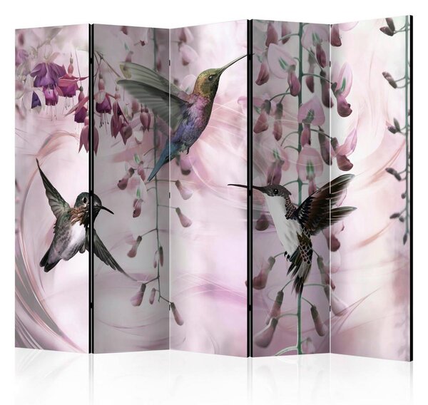 Artgeist Paravan Flying Hummingbirds I, 5-Delni, Dvostranski