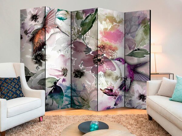 Artgeist Paravan Nature In Watercolor I, 5-Delni, Dvostranski