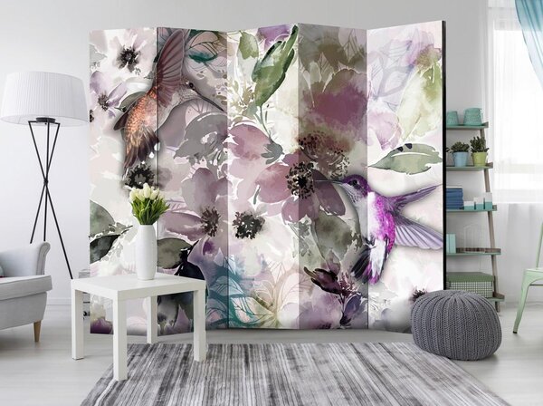 Artgeist Paravan Nature In Watercolor I, 5-Delni, Dvostranski
