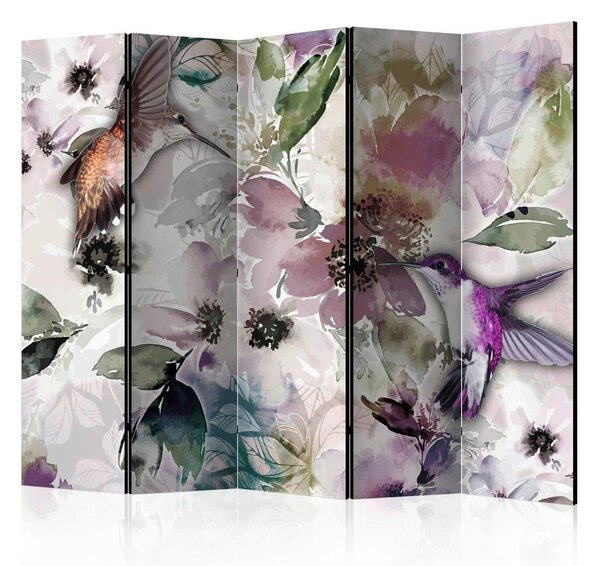 Artgeist Paravan Nature In Watercolor I, 5-Delni, Dvostranski