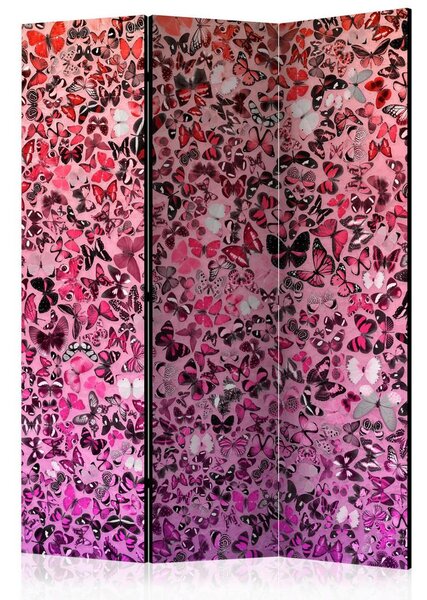 Artgeist Paravan Pink Butterflies, 3-Delni, Dvostranski