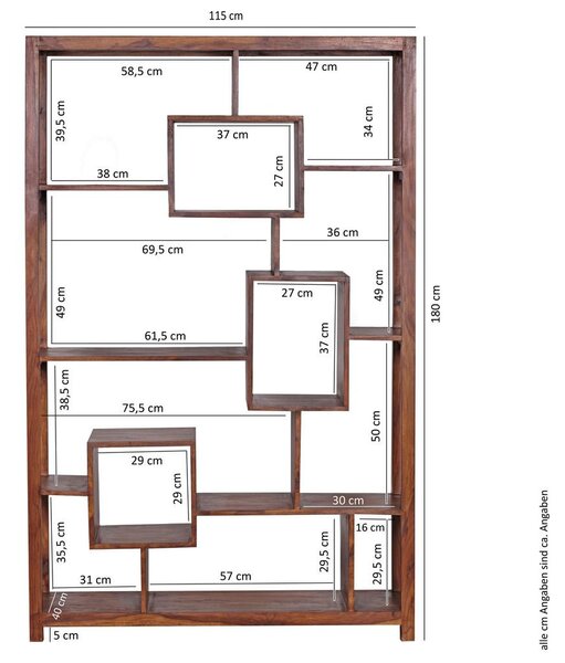 MID.YOU Predelna Stena Mumbai, Pravi Les