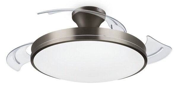 Philips-LED Stropna svetilka z ventilatorjem LED/35W/230V 5500/4000/2700K + Daljinski upravljalnik nikelj