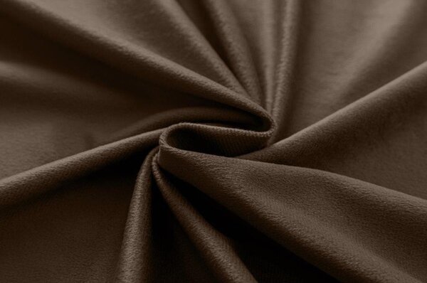 Rjava zatemnitvena zavesa VELVET 140x270 cm Za obesiti: Trak za nabiranje