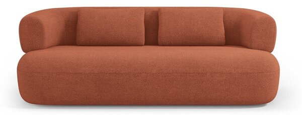 Sedežna garnitura iz tkanine bouclé v barvi terakote 178 cm Jenny – Micadoni