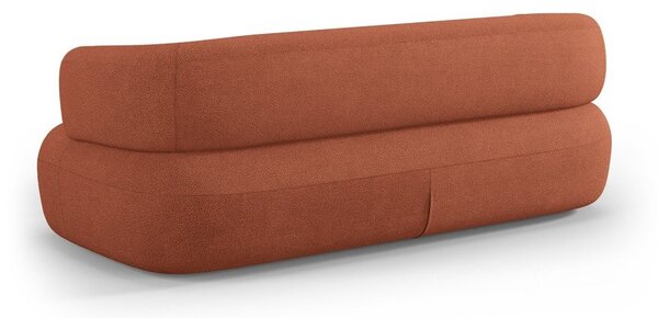 Sedežna garnitura iz tkanine bouclé v barvi terakote 178 cm Jenny – Micadoni