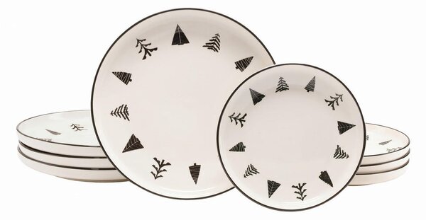 JEDILNI SERVIS Nordic Christmas Black