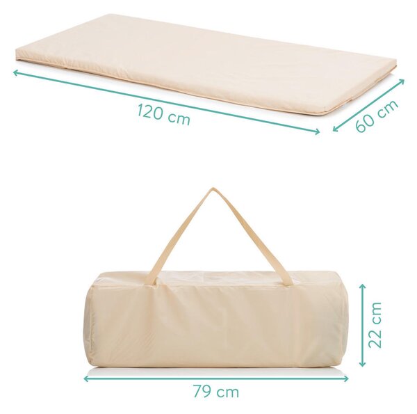 PRENOSNA POSTELJICA 125/65/76 cm bež