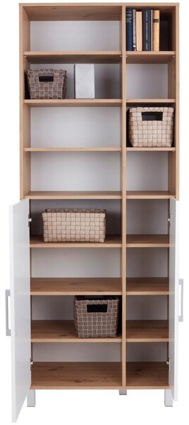 Modern Living Regal Box, Bela, Barva Hrasta