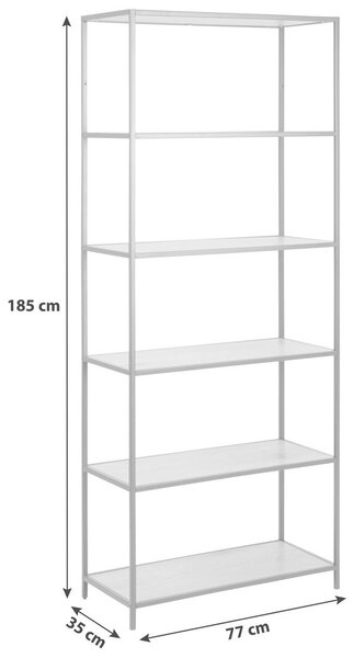 REGAL 77/185/35 cm barve hrasta