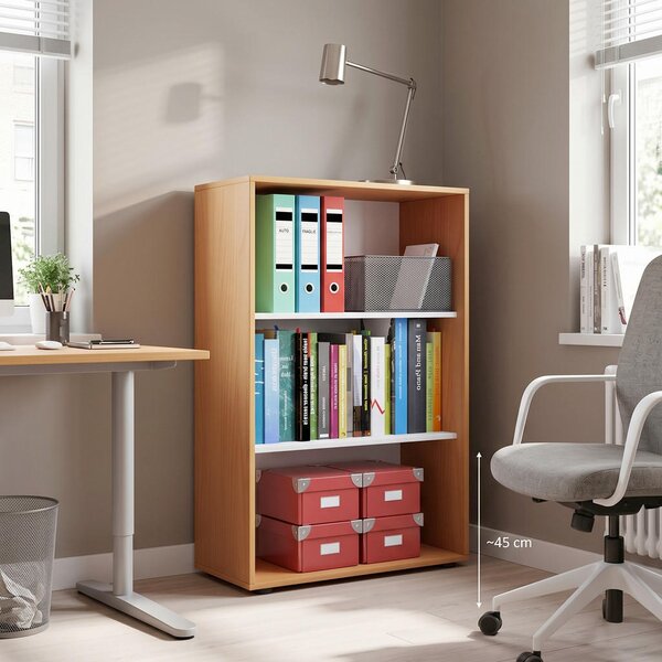 PISARNIŠKI REGAL 70/105/37 cm barve bukve
