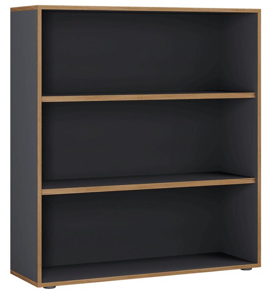 PISARNIŠKI REGAL 100/110/33 cm antracit, medeni hrast