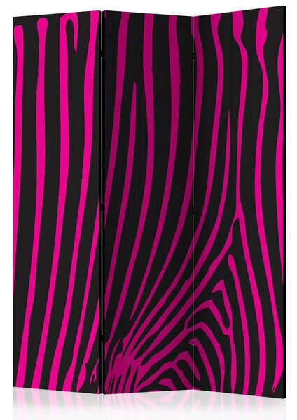 PARAVAN 135/172/3 cm črna, pink