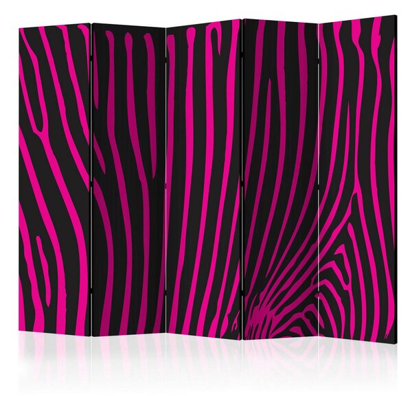 PARAVAN 225/172/2 cm črna, pink