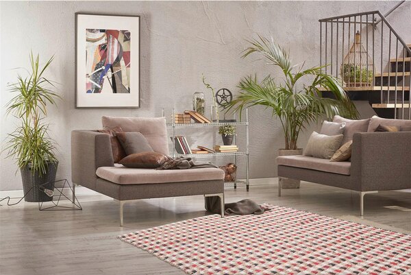VINTAGE PREPROGA 80/150 cm krem barve, naravne barve