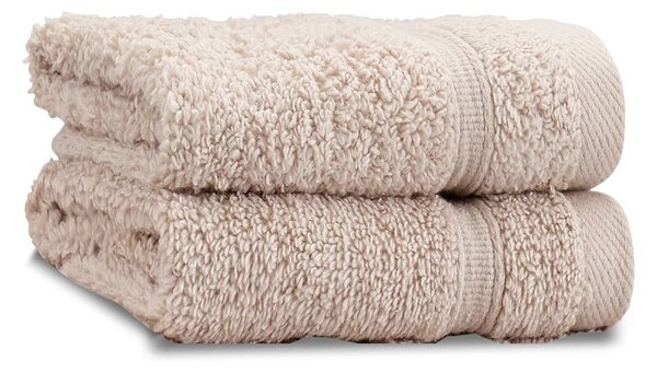 Bež frotirne bombažne brisače v kompletu 2 ks 30x30 cm Zero Twist – Catherine Lansfield