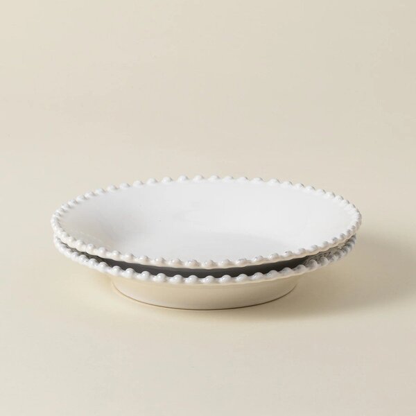 Bel keramičen krožnik za juho Costa Nova Pearl, ⌀ 24 cm