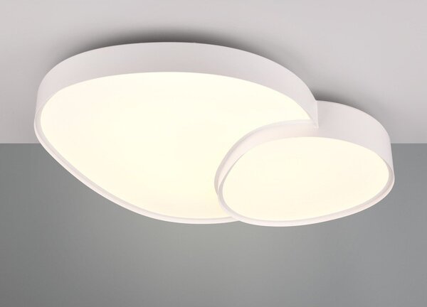 Bela LED stropna svetilka 63.5x77 cm Rise – Trio