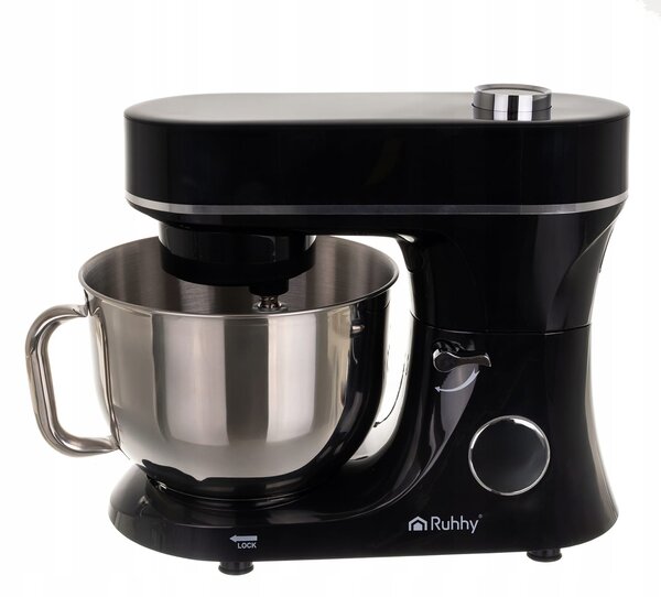 2300W touch planetarni kuhinjski mešalnik robot LCD 6L z ogrevano posodo črn