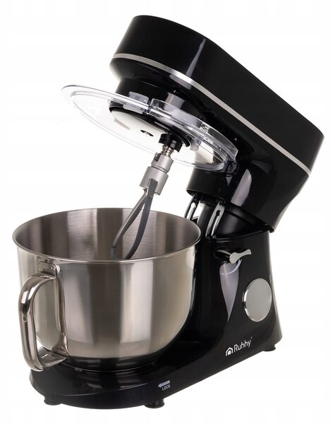 2300W touch planetarni kuhinjski mešalnik robot LCD 6L z ogrevano posodo črn