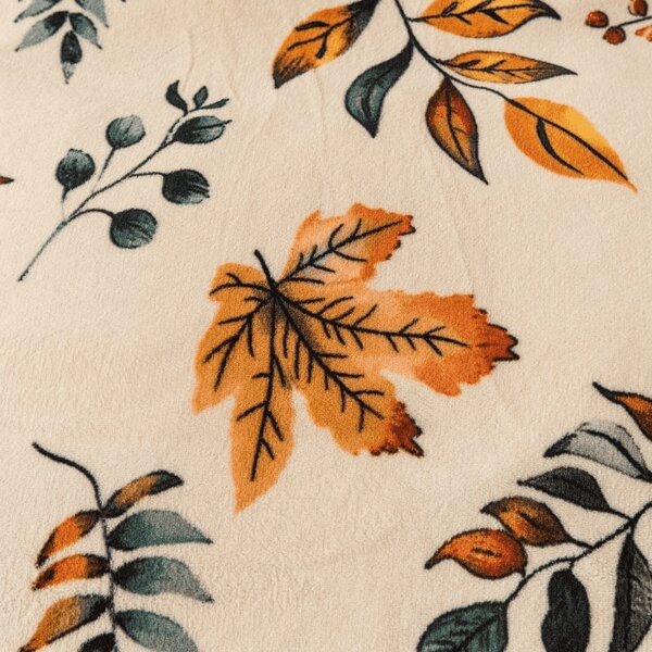 Posteljnina mikropliš AUTUMNA kremna Dimenzije posteljnine: 70 x 90 cm | 140 x 220 cm